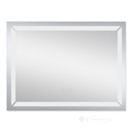 Зеркало Qtap Mideya 80x60 c LED-подсветкой grey (QT2078B605W)