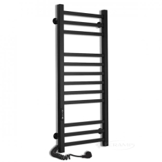 полотенцесушитель Laris Имидж 350x900 П12 черный, левый (73207654)