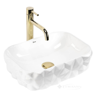 умивальник Rea Zamia 43x30 глянсовий, білий (REA-U3537)