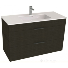 тумбочка с умывальником Jika Сube 100 98x42,2x60,7 2 ящика, темный дуб (H4536521763021)