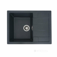 кухонная мойка Valeso Intenso 64,5x49,5x20 на столешницу, гранит, антрацит (SP000046808)