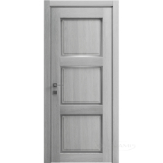 дверное полотно Rodos Style 3 800 мм, полустекло, серый дуб