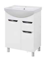 тумбочка з умивальником Van Mebles Лора, 60 см, з ящиком (000001201)
