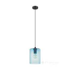 светильник потолочный Eglo Cadaques 1 черный, голубой (98586)