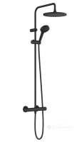 душова система Hansgrohe Vernis Blend Showerpipe 240 EcoSmart із термостатом, чорний матовий (26428670)