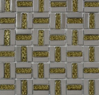 мозаика Grand Kerama 30x30 (1,5х1,5) трино золото (1087)