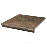 ступень с капиносом Paradyz Arteon 30x33 brown, mat, structura