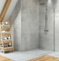 душевая перегородка New Trendy Velio walk-in 110x200 безопасное стекло, прозрачное (D-0136B)