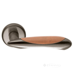 ручка дверная Colombo Talita LC21 мат.никель - груш.дерево R ф - з