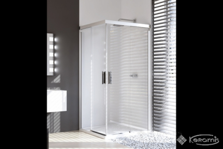 Душевые двери HUPPE Design pure 100х100 угловые, стекло прозрачное (8P2903)