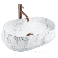 умивальник Rea Zoe Dune 59x38 матовий, імітація каменю (REA-U3538)