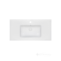 умивальник Qtap Albatross 100x49 з донним клапаном, білий (QT01119100E49W)