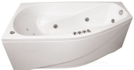 Акриловая гидромассажная ванна Triton Скарлет, 1670 x 960 мм, правая (гидро 0,9 Квт + спина)