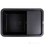 кухонна мийка Valeso Cube 77,7x50,5x18 на стільницю, граніт, карбон (SP000047203)