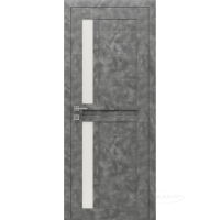 дверное полотно Rodos Modern Alfa 700 мм, полустекло 1, мрамор серый