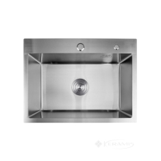 кухонна мийка Kroner Geburstet 58х43х21,5 сталь (Geburstet-5843HM) CV022801