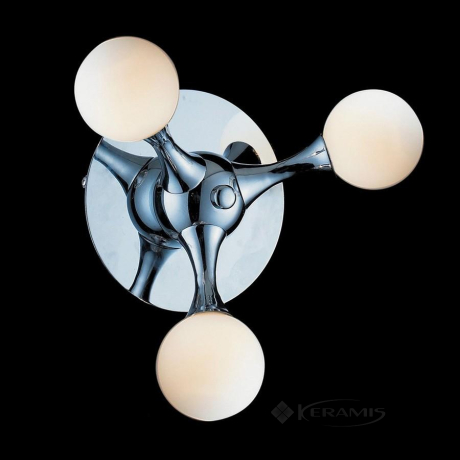 Світильник настінний Azzardo Neurono, білий, хром, 3 лампи (MB 6199-3 /AZ0108)