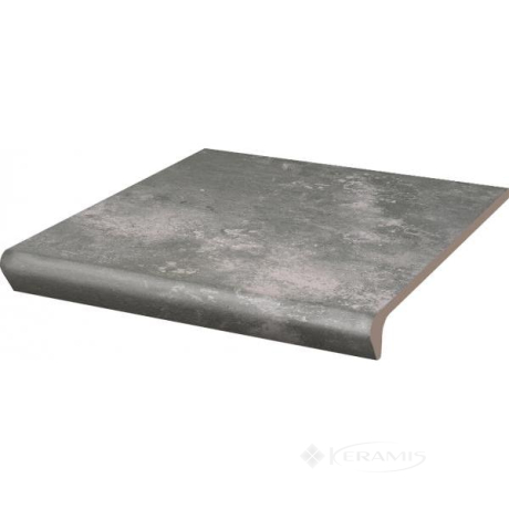 Ступінь з капіносом Paradyz Arteon 30x33 grys, mat, structura