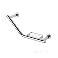 поручень для ванни Stella кутовий, з кошиком, хром (19.032)