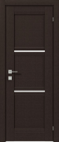 дверное полотно Rodos Fresca Vazari 700 мм, с полустеклом, венге маро