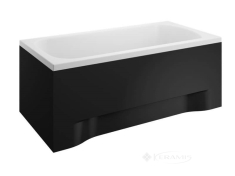 панель для ванны Polimat 140 см фронтальная, черная (00838)