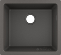 кухонная мойка Hansgrohe S510-U450 SG 50x45x20,5 серый камень (43431290)