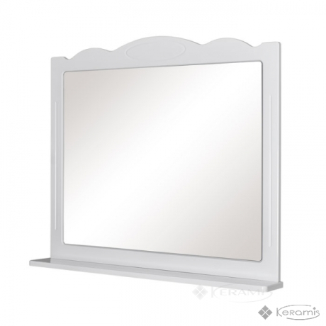 Зеркало Аквародос Классик с полкой 100x15x87 белое (ОР0000229)