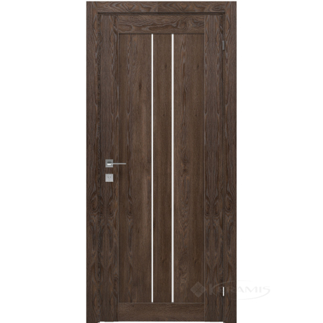 Дверне полотно Grand Lux 1 700 мм, напівскло, мадагаскар