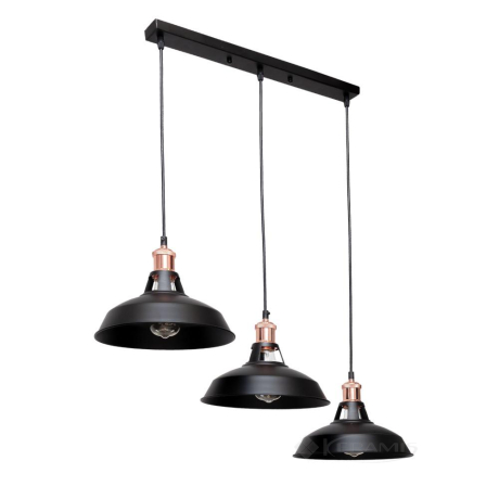 Світильник підвісний Levistella (7526857F2-3 BK (500)) у стилі лофт