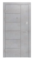 дверь входная Rodos Line 960x2050x96 бетон бежевый/каштан белый (Lnz 002)