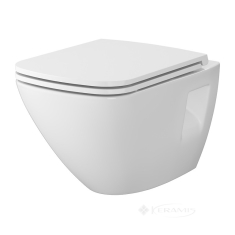 унитаз подвесной Cersanit Moduo Plus 52,5x35,5 сиденье дюропласт soft-close (S701-971) СЕТ С459