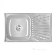 кухонна мийка Lidz 48x78 0,8мм satin (LIDZ7848SAT)