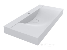 умывальник Miraggio Fly 1000 Mirasoft 100x48 белый матовый (1084)