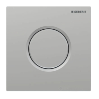 змивна клавіша Geberit 01 для уриналу, змив пневматичний, хром матовий (116.011.JQ.5)