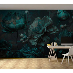 фотошпалери Photowall елегантна квіткова композиція на полотні, м2