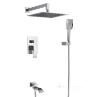 душова система для ванни та душу Gappo 3х режимна, хром (G7107)