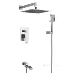 душова система для ванни та душу Gappo 3х режимна, хром (G7107)