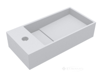 умывальник Miraggio Toni 45x22x10 белый матовый, на столешницу, литой мрамор (8814586)