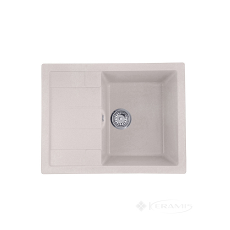 Кухонна мийка Kroner Komposit 65х49,5х22 пісочний матовий (COL-6550) CV027410