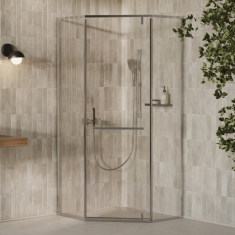 душевая кабина Ravak XPSHP3-100 transparent, полированный алюминий (X335A0C0FZ1)