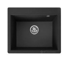 кухонна мийка Rea Lin 50x60 black (ZLE-00129) + сифон
