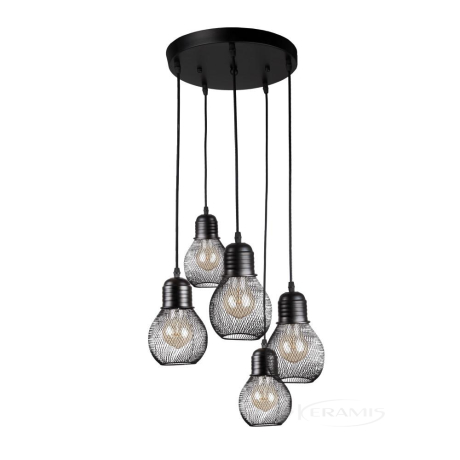 Світильник підвісний Levistella (907004F-5 BK (300)) у стилі лофт