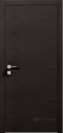 Дверное полотно Rodos Modern Flat 600 мм, глухое, графит