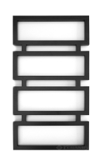 электрический полотенцесушитель Genesis Aqua Quattro 800х530 черный (GA-1004)