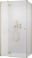 душевая кабина Radaway Garda KDJ 90х195 левая, прозрачное стекло, brushed gold (10700090-99-01L)
