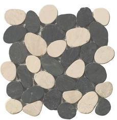 мозаика Imso Ceramiche Ciotolo 30х30 bianco-nero