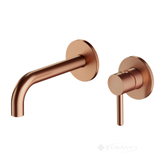 смеситель для умывальника скрытого монтажа Omnires Y brushed copper (Y1215HCPB)