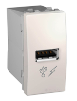 розетка Schneider Electric Unica USB, 1 пост., 1 A, 100-240 В, без рамки, бежевая (MGU3.428.25)