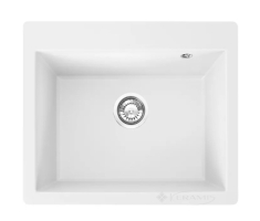 кухонна мийка Rea Lin 50x60 white (ZLE-00130) + сифон