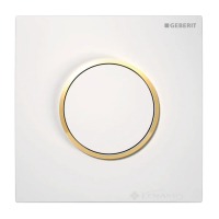 змивна клавіша Geberit 10 для уриналу, змив пневматичний, білий/золото (116.015.KK.1)
